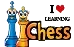 Logo - I love learning chess